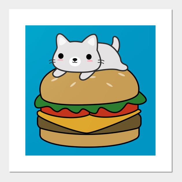 Cute Hamburger Cat T-Shirt